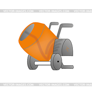 Concrete mixer - vector clipart