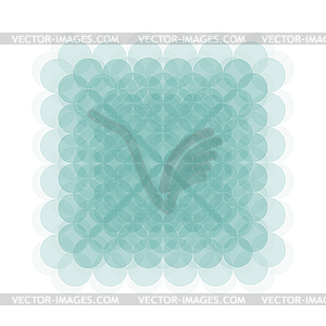 Roundels background with transparency - vector clip art