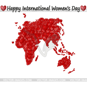 Happy International Women`s Day - vector clip art