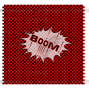 Boom! - Comic Cartoon - royalty-free vector image