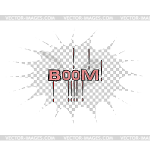 Boom! - Comic Cartoon - vector image