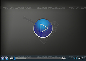 Video player - vector image