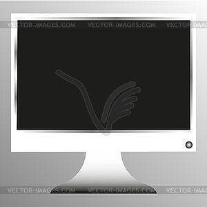 Realistic monitor - vector image