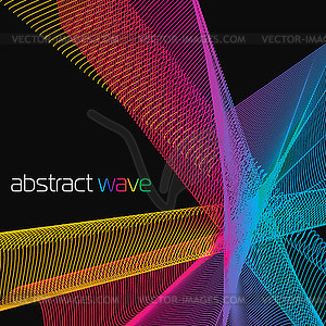 Abstract color waves - vector clip art