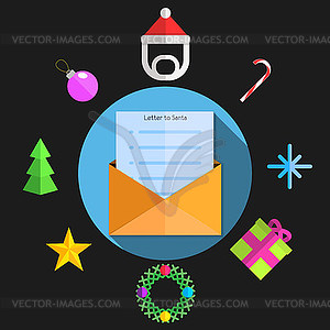 Christmas icons, elements and s - vector image