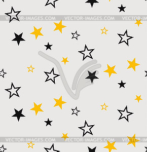 Stars seamless pattern - vector clip art