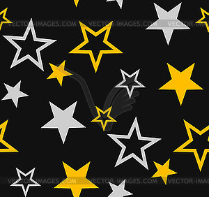 Stars seamless pattern - vector clipart