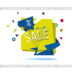 Big sale. Sale tag. Sale poster - vector image