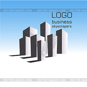 Logo business building - vector image