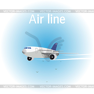 Air line - vector clip art