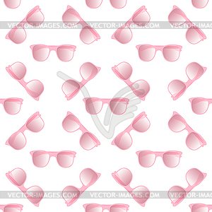 Seamless pattern of glasses - vector clip art