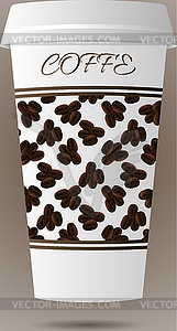 Paper coffee Cup,glass for coffee - vector EPS clipart