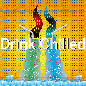 Drink chilled - vector image