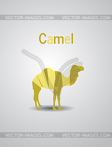 Colored Logo Camel - vector clip art