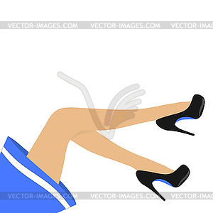 Female legs - vector image