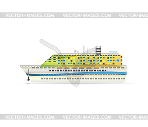 Cruise liner - vector clipart