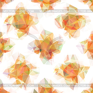 Seamless geometric pattern flowers - vector EPS clipart