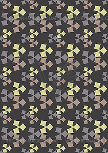 Seamless geometric pattern flowers beautiful - vector image