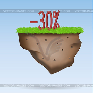 Isle of discounts - vector clipart