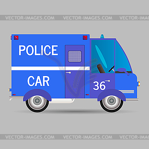 Police car - vector clip art