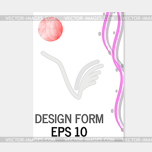 Abstract format poster brochure leaflet design - vector clip art