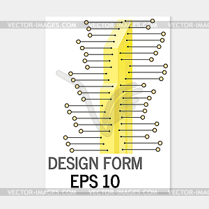 Abstract format poster brochure leaflet design - vector clipart