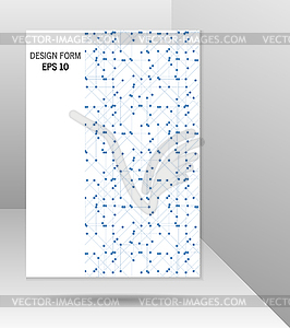 Abstract format poster brochure leaflet design - vector clip art