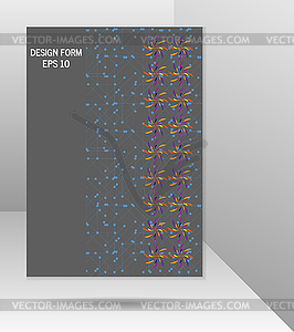 Абстрактный формат плаката дизайн брошюры листовка - стоковое векторное изображение