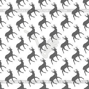 Deer. Seamless pattern for simple backgrounds, - vector image