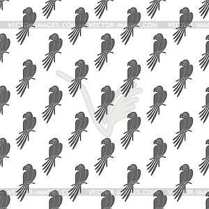 Parrot. Seamless pattern for simple backgrounds, - vector clipart