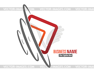 Editable template for logo, emblem or brand of - vector clip art