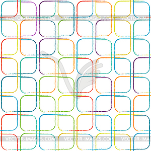 Intersecting squares seamless pattern for - vector clipart