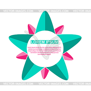 Abstract icon, template for logo, emblem or brand, - vector clipart