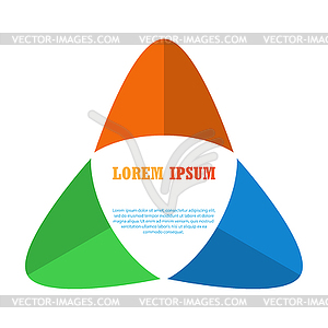 Abstract icon, template for logo, emblem or brand, - vector image