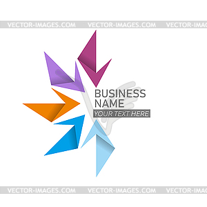 Abstract flower. Template for logo, emblem, brand, - vector clip art