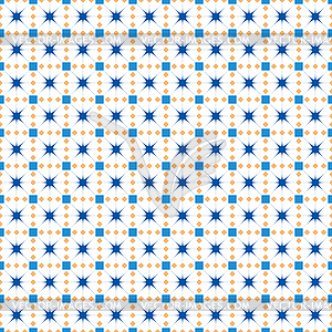 Seamless pattern with squares, diamonds, and - royalty-free vector clipart