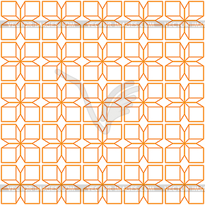 Seamless geometric pattern of squares and diamonds - vector image