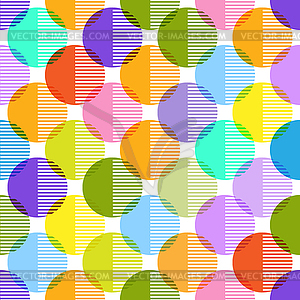 Seamless geometric pattern with circles for texture - vector clipart / vector image
