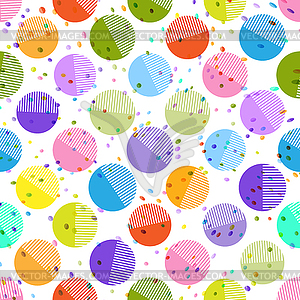 Seamless geometric pattern with circles for texture - vector image