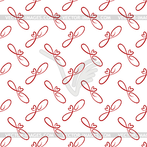 Seamless pattern with symbol of infinite love for - vector clipart