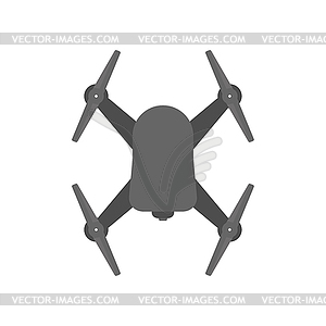 Quadcopter with camera - vector clipart