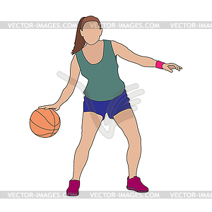 basketball player clip art