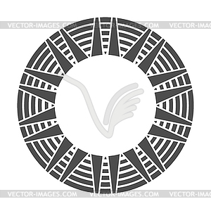 Decorative round frame. template for design of - vector clipart / vector image