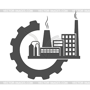 Industrial icon. simple icon for websites and web - vector clipart