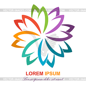 Abstract icon, template for logo, emblem or brand, - vector clip art