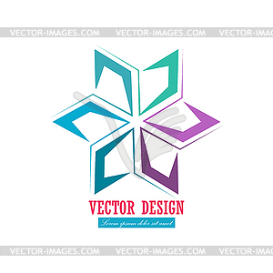 Abstract icon, template for logo, emblem or brand, - vector clipart