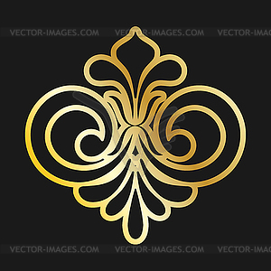 Decorative element template for decorating frames, - vector clipart