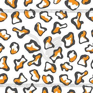 Seamless abstract pattern with black and orange - vector clip art