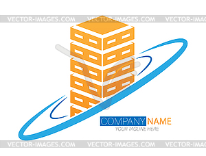 Template for logo, brand, logo or sticker. brand - vector image