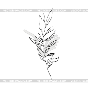 Flower is hand-drawn for coloring books, - royalty-free vector image